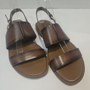 Naturalizer Fairfax Dark Brown Leather Sandals